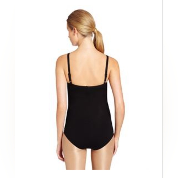 Capezio Women's Camisole Leotard With Bratek - Size: Medium, Black - Picture 2 of 3